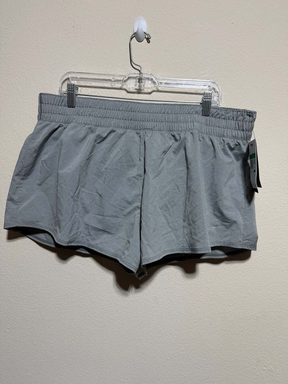 Nike Women's Training Performance Athletic Shorts, Grey, Size XL